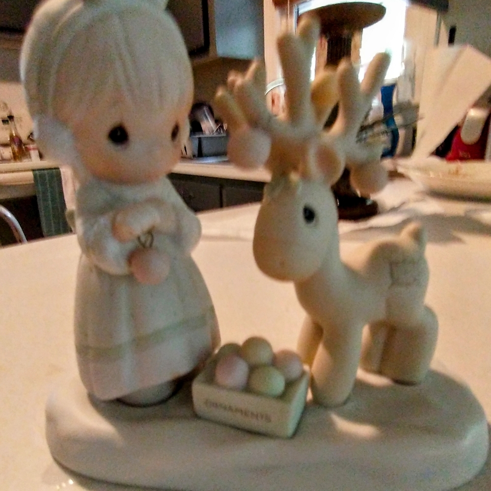 Precious moments figurine Merry Christmas deer